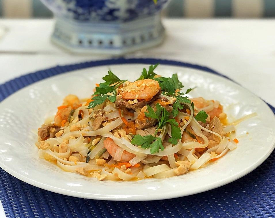 Pad Thai de Camarones